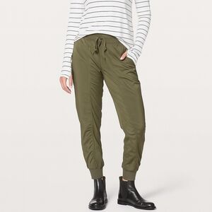 Lululemon Dance Studio Casual Athletic Joggers Dark Olive (First Release) Size 4